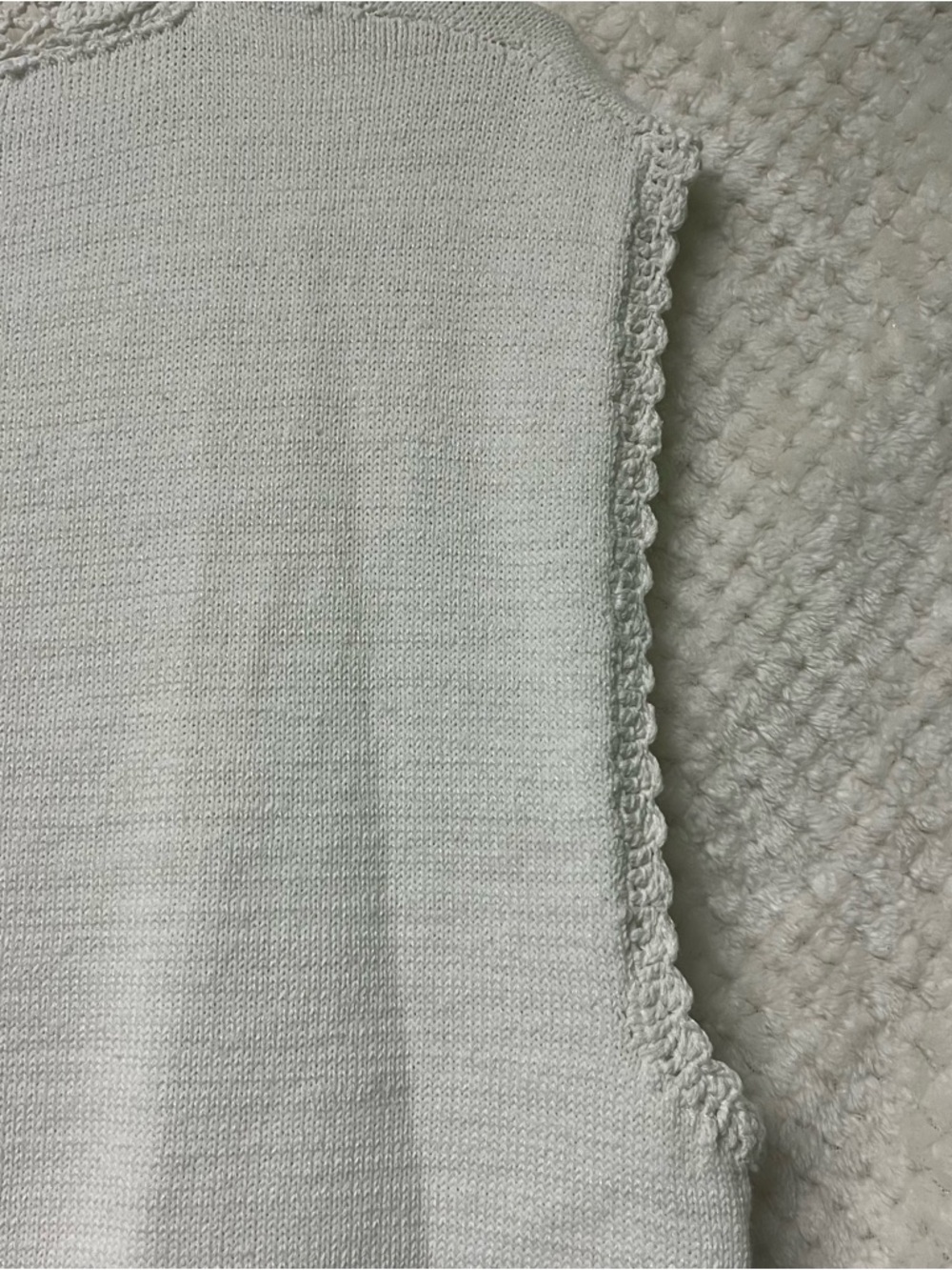 Grade and Gather Bentley Trim Sweater Top Sleeveless Cotton Crochet Medium NWT - Picture 9 of 12